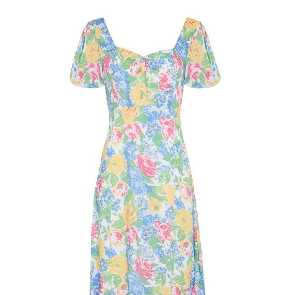 FAITHFULL BRAND NEW Gabriela Midi Dress Traina Floral Print
